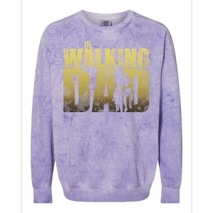 The Walking Dad Gold Logo Colorblast Crewneck Sweatshirt