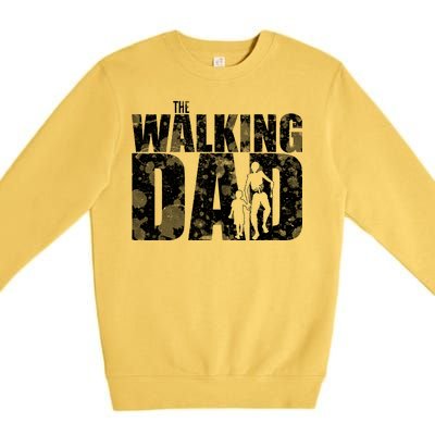 The Walking Dad Gold Logo Premium Crewneck Sweatshirt