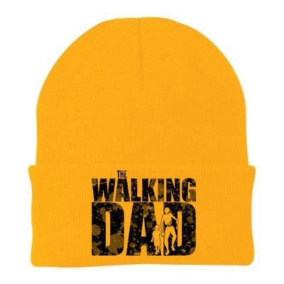 The Walking Dad Gold Logo Knit Cap Winter Beanie