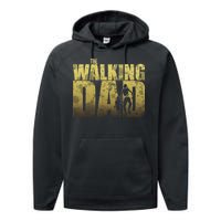 The Walking Dad Gold Logo Performance Fleece Hoodie