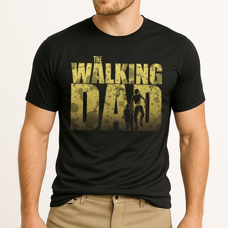 The Walking Dad Gold Logo Cooling Performance Crew T-Shirt