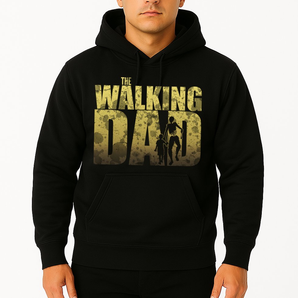 The Walking Dad Gold Logo Hoodie