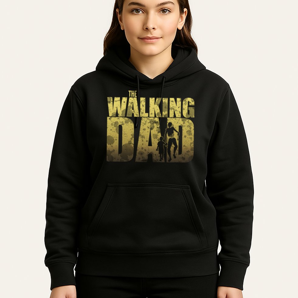 The Walking Dad Gold Logo Hoodie