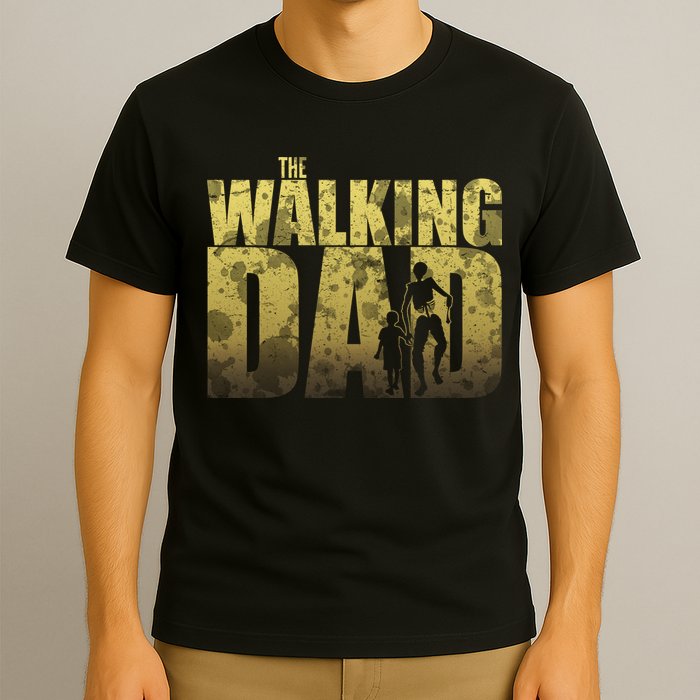 The Walking Dad Gold Logo T-Shirt