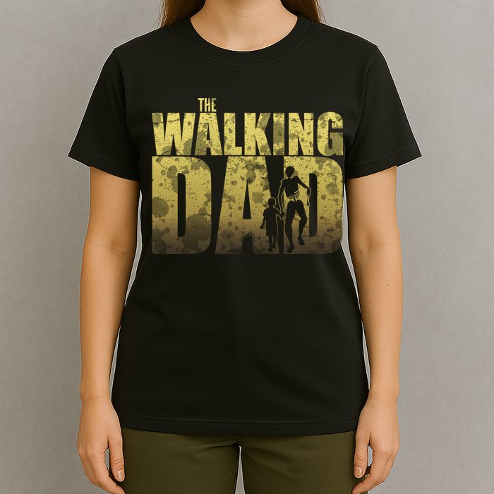 The Walking Dad Gold Logo T-Shirt