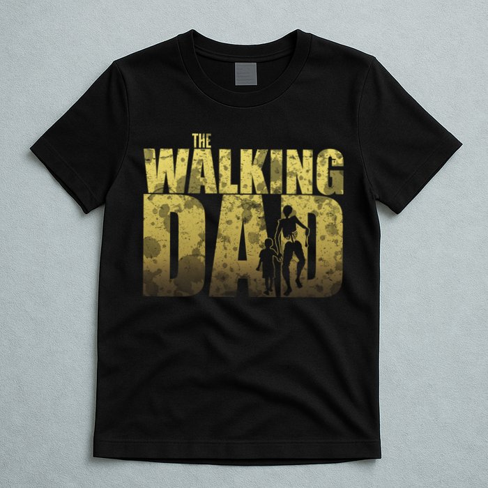 The Walking Dad Gold Logo T-Shirt
