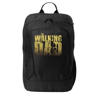 The Walking Dad Gold Logo City Backpack