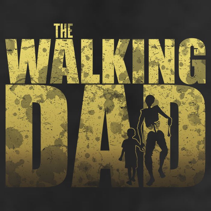 The Walking Dad Gold Logo Adult Drive Performance Visor