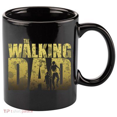 The Walking Dad Gold Logo 11oz C Handle Ceramic Mug