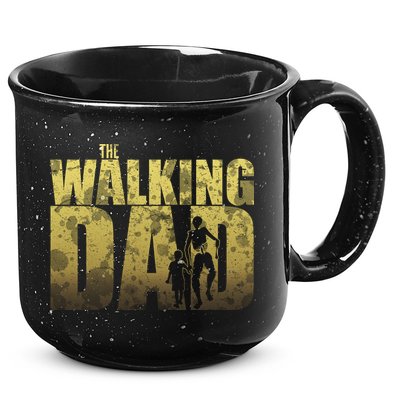 The Walking Dad Gold Logo 15oz Campfire Ceramic Mug