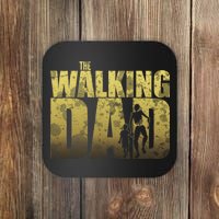 The Walking Dad Gold Logo Coaster