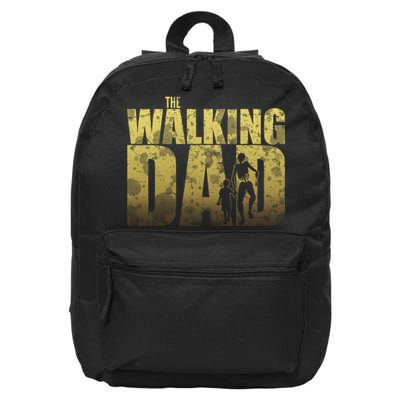 The Walking Dad Gold Logo 16 in Basic Backpack