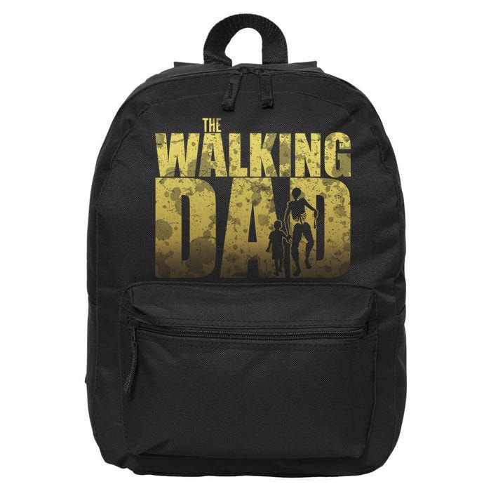 The Walking Dad Gold Logo 16 in Basic Backpack