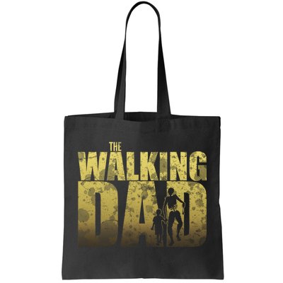 The Walking Dad Gold Logo Tote Bag