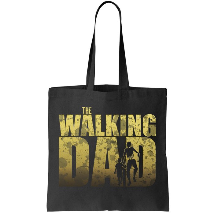 The Walking Dad Gold Logo Tote Bag