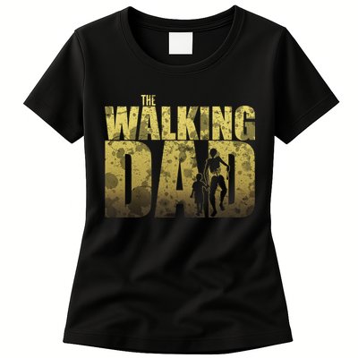 The Walking Dad Gold Logo Womens T-Shirt