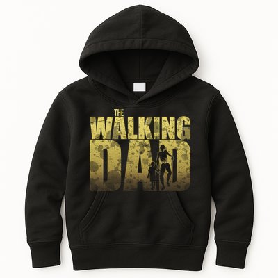 The Walking Dad Gold Logo Kids Hoodie