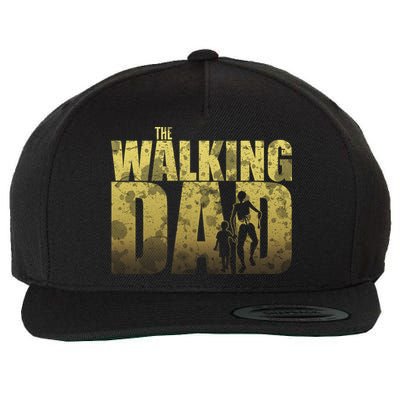 The Walking Dad Gold Logo Wool Snapback Cap