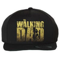 The Walking Dad Gold Logo Wool Snapback Cap