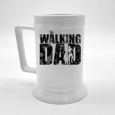 The Walking Dad Gold Logo Beer Stein