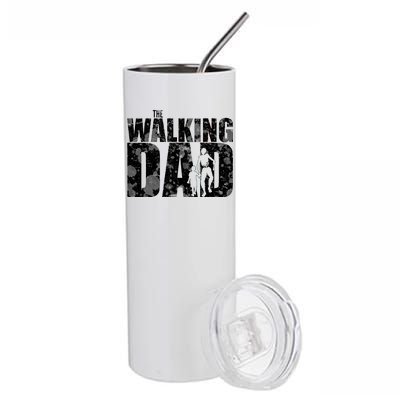 The Walking Dad Gold Logo Stainless Steel Tumbler