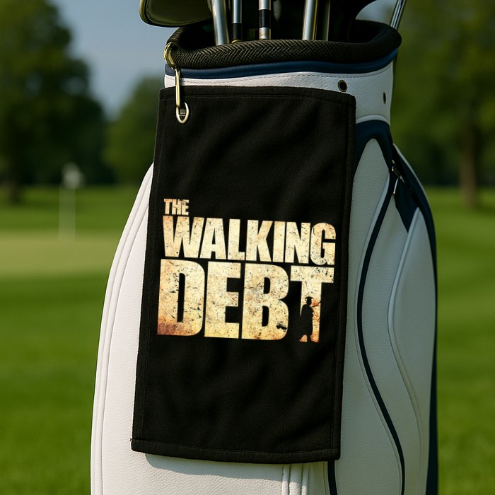 The Walking Debt Golf Towel
