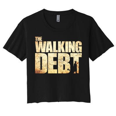 The Walking Debt Women's Crop Top Tee