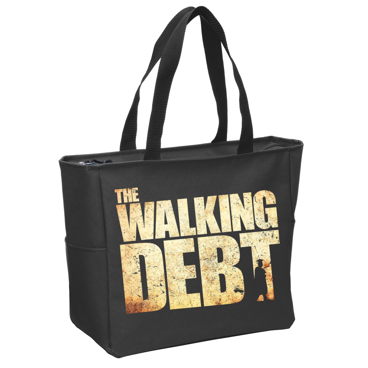 The Walking Debt Zip Tote Bag
