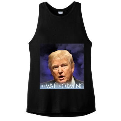 The Wall Is Coming Ladies PosiCharge Tri-Blend Wicking Tank