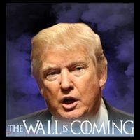 The Wall Is Coming Drawstring Bag
