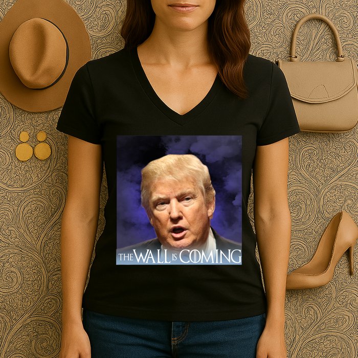 The Wall Is Coming Women's V-Neck T-Shirt