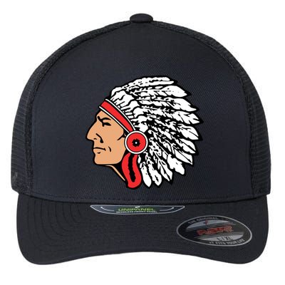 The Warrior Chiefs Native American Indian Flexfit Unipanel Trucker Cap