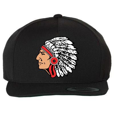 The Warrior Chiefs Native American Indian Wool Snapback Cap