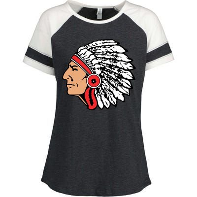 The Warrior Chiefs Native American Indian Enza Ladies Jersey Colorblock Tee