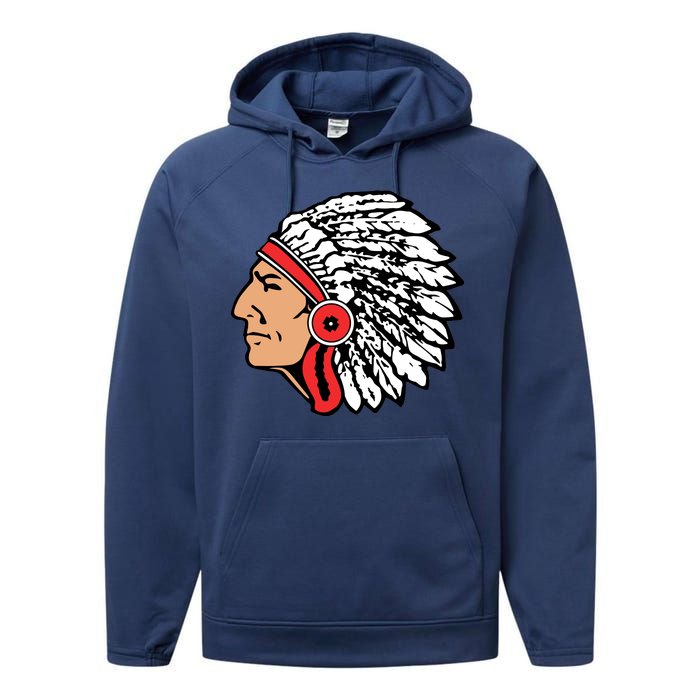 The Warrior Chiefs Native American Indian Performance Fleece Hoodie