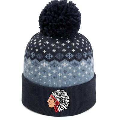 The Warrior Chiefs Native American Indian The Baniff Cuffed Pom Beanie