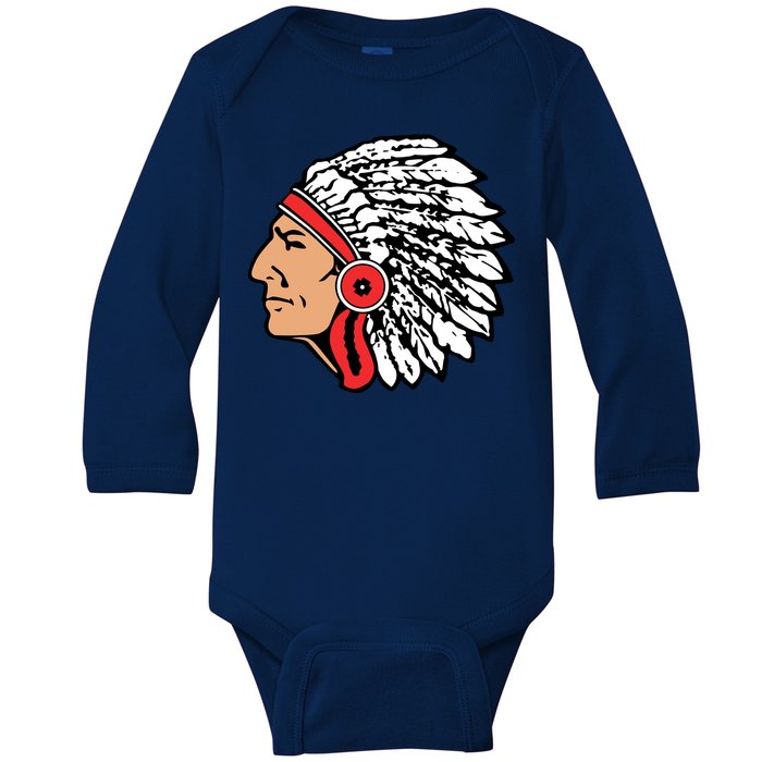 The Warrior Chiefs Native American Indian Baby Long Sleeve Bodysuit