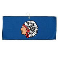 The Warrior Chiefs Native American Indian Large Microfiber Waffle Golf Towel