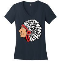 The Warrior Chiefs Native American Indian Women's V-Neck T-Shirt