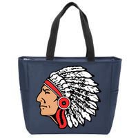 The Warrior Chiefs Native American Indian Zip Tote Bag