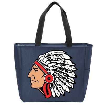 The Warrior Chiefs Native American Indian Zip Tote Bag