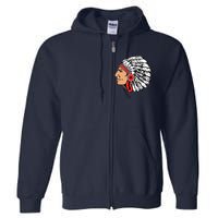 The Warrior Chiefs Native American Indian Full Zip Hoodie