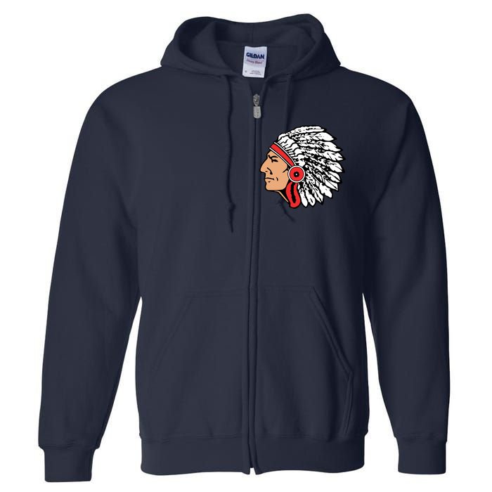 The Warrior Chiefs Native American Indian Full Zip Hoodie