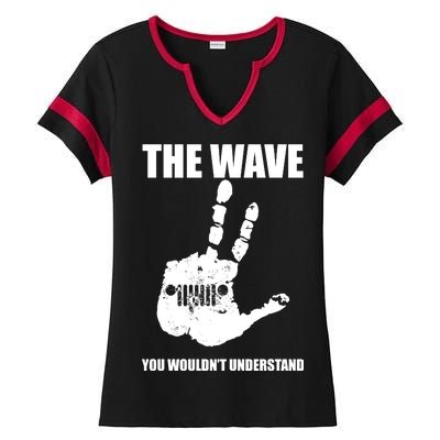 The Wave You Wouldn't Understand Ladies Halftime Notch Neck Tee