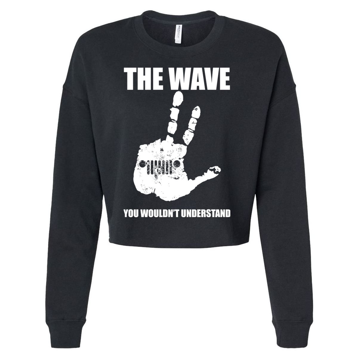 The Wave You Wouldn't Understand Cropped Pullover Crew