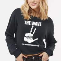 The Wave You Wouldn't Understand Cropped Pullover Crew