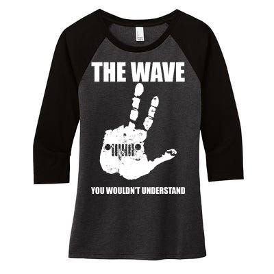 The Wave You Wouldn't Understand Women's Tri-Blend 3/4-Sleeve Raglan Shirt