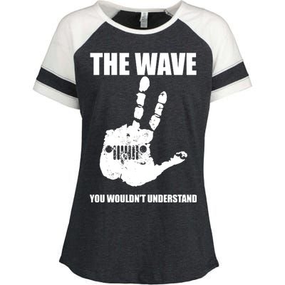 The Wave You Wouldn't Understand Enza Ladies Jersey Colorblock Tee