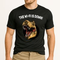 The Wifi Is Down Funny T-rex Performance Shirt