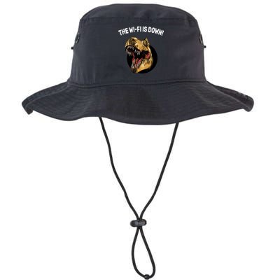 The Wifi Is Down Funny T-rex Bucket Hat